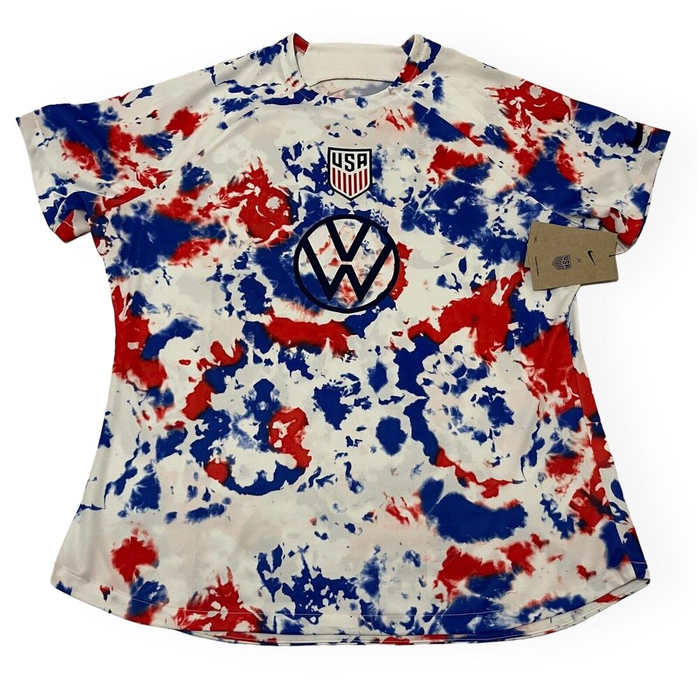 Nike USA 2022-23 World Cup Pre-Match Soccer Jersey Woman's Size XL DM9572-101